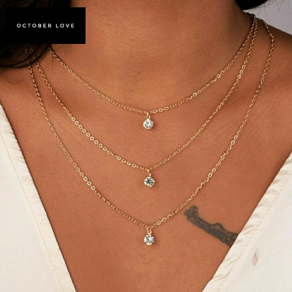 🔥2 FOR $15!🔥🌼 Gold Plated Layer Necklace🌼